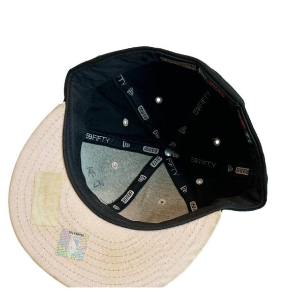 New Era Altanta Hawks Retro Hardwood Classics Hat Cap Embroidered Pink 7 3/8 - Picture 6 of 10